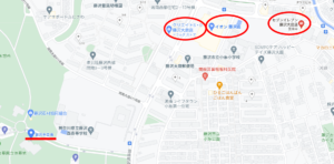 藤沢市斎場周辺地図