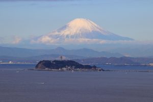 江の島と富士山